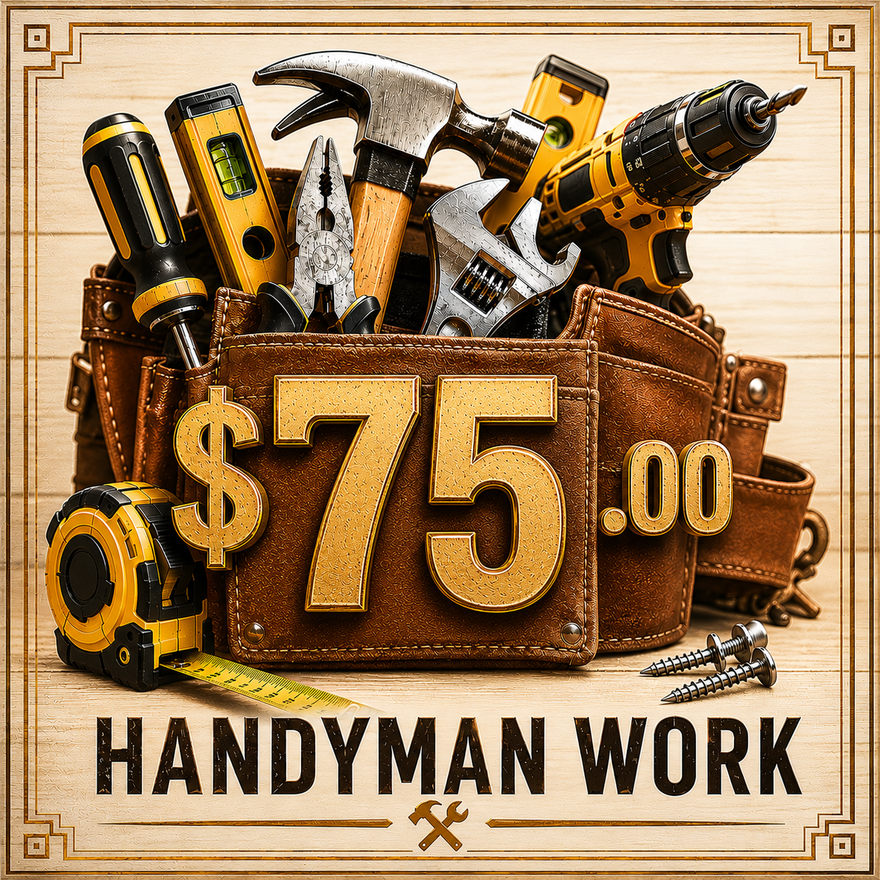 $75hr HandyMan